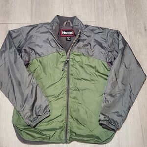 Marmot Men's Olive Green and Gray Lightweight Packable Jacket